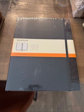 Moleskine Hard Cover Ruled Notebook - Dark Gray with Black Elastic